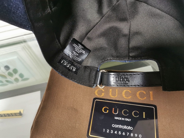 ブランド帽子素材ディテール